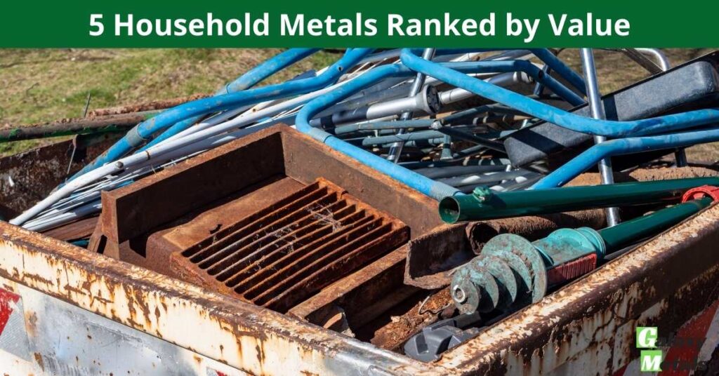 5 Household Metals Ranked by Value 1 5 Household Metals Ranked by Value